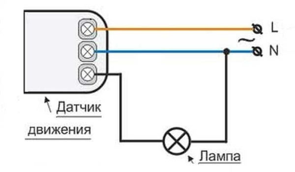 Датчик движения для включения освещения
