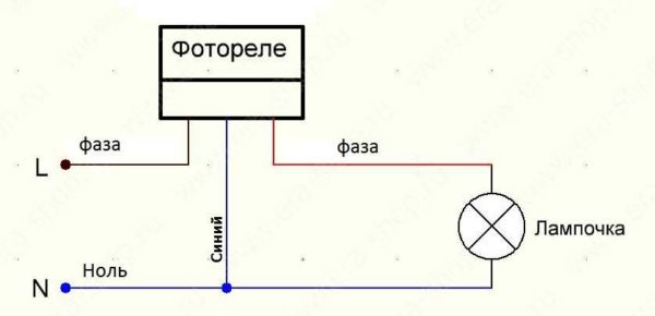 Датчик света (фотореле) для уличного освещения