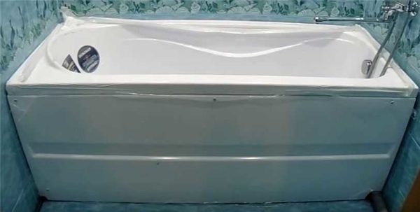 Как установить акриловую ванну