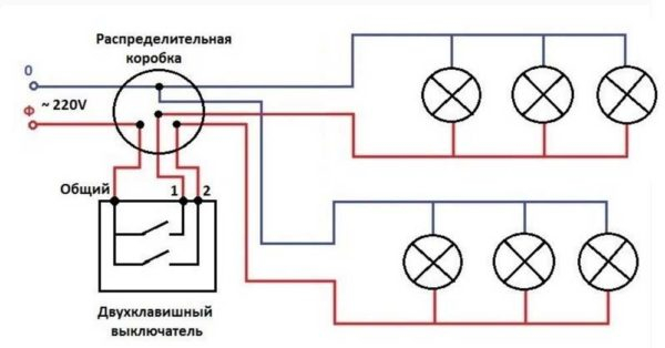 Подключение точечных светильников