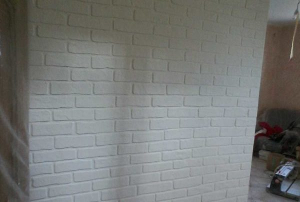 Имитация кирпичной кладки своими руками