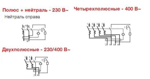Как подключить дифференциальный автомат