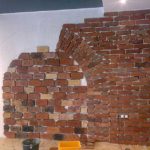 Имитация кирпичной кладки своими руками