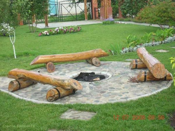 Как сделать костровище на даче, во дворе