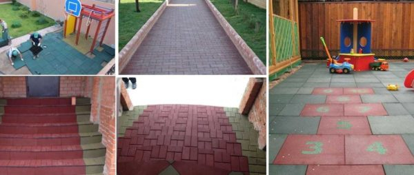Покрытие из резиновой крошки