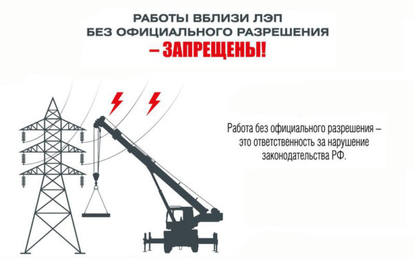 Охранная зона и безопасное расстояние от ЛЭП