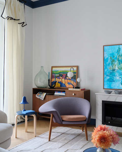 Свежие акценты в дизайне квартиры для молодой семьи в Алматы Свежие акценты в дизайне квартиры для молодой семьи в Алматы