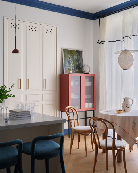 Свежие акценты в дизайне квартиры для молодой семьи в Алматы Свежие акценты в дизайне квартиры для молодой семьи в Алматы