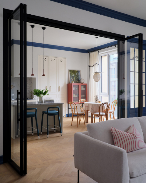 Свежие акценты в дизайне квартиры для молодой семьи в Алматы Свежие акценты в дизайне квартиры для молодой семьи в Алматы