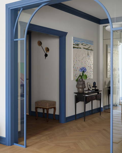 Свежие акценты в дизайне квартиры для молодой семьи в Алматы Свежие акценты в дизайне квартиры для молодой семьи в Алматы