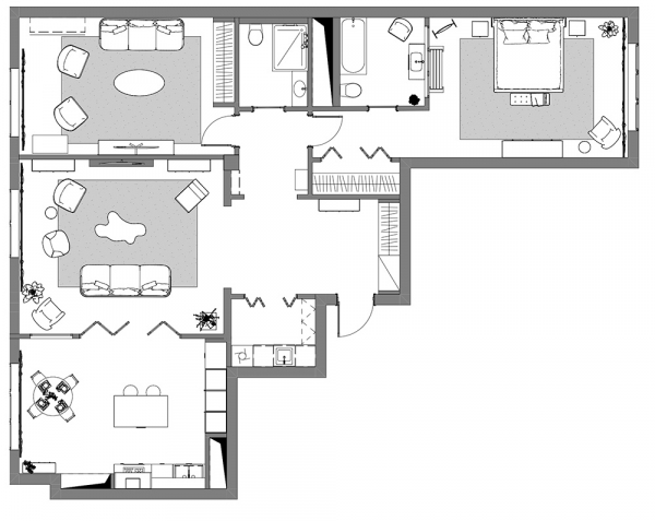 Свежие акценты в дизайне квартиры для молодой семьи в Алматы Свежие акценты в дизайне квартиры для молодой семьи в Алматы