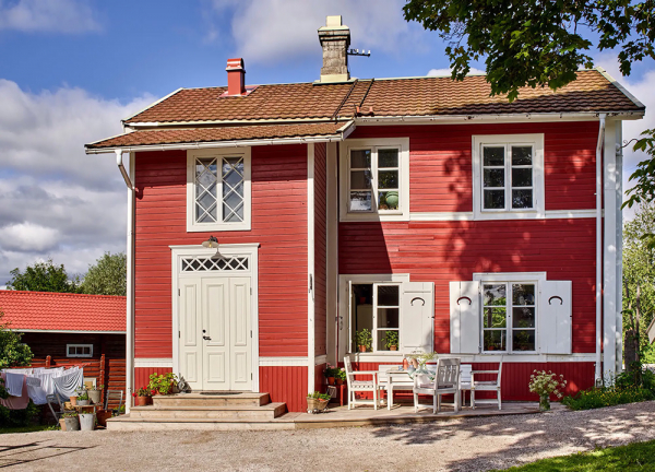 Эта старая ферма в Швеции — любимое гнёздышко молодой семьи