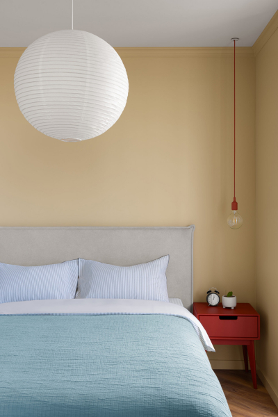 Красочный дизайн маленькой квартиры со сложной планировкой в Алматы(45 кв. м) Красочный дизайн маленькой квартиры со сложной планировкой в Алматы(45 кв. м)