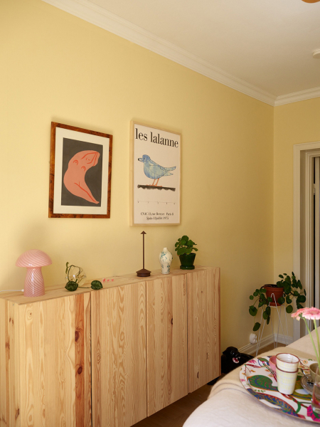 Шведская квартира с пастельными спальнями и видами на залив (54 кв. м)