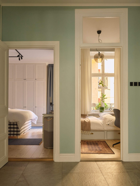 Светлый скандинавский интерьер со свежими акцентами (78 кв. м) Светлый скандинавский интерьер со свежими акцентами (78 кв. м)