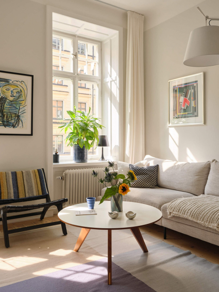 Светлый скандинавский интерьер со свежими акцентами (78 кв. м) Светлый скандинавский интерьер со свежими акцентами (78 кв. м)