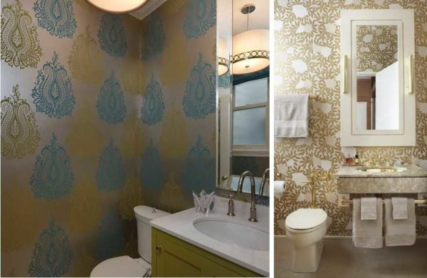 Какие обои можно клеить в ванной