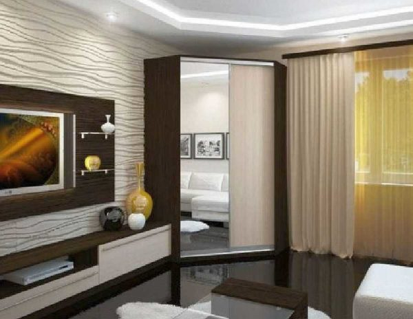 Угловой шкаф купе в гардеробную, спальню, прихожую