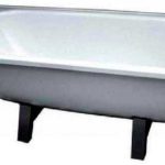 Габариты ванны: стальной, чугунной, акриловой