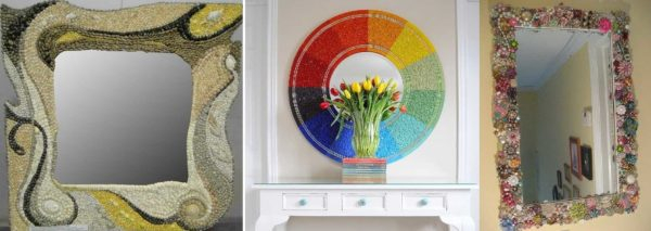 Самостоятельное декорирование зеркала Самостоятельное декорирование зеркала