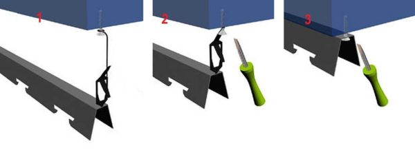 Подвесной потолок из алюминиевых реек