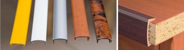 Виды торцевых кромок для мебели Виды торцевых кромок для мебели