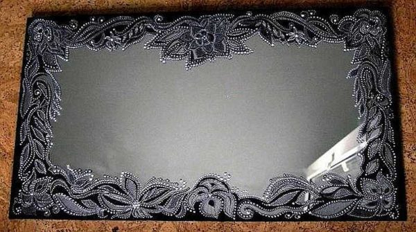 Самостоятельное декорирование зеркала Самостоятельное декорирование зеркала