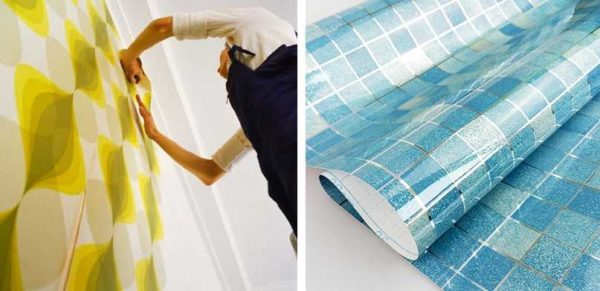 Какие обои можно клеить в ванной