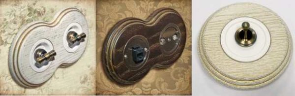 Открытая проводка в стиле ретро