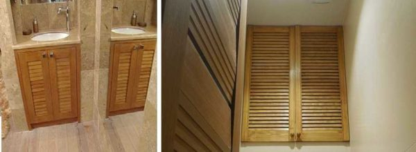 Двери-жалюзи: деревянные, пластиковые, металлические