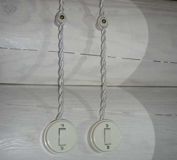 Открытая проводка в стиле ретро