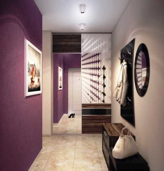 Обои в коридор: выбор типа, цвета, комбинирование Обои в коридор: выбор типа, цвета, комбинирование