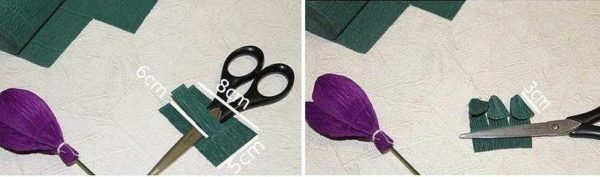 Как сделать цветы из гофробумаги (60 фото)