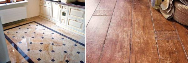 Покрытие для пола на кухне Покрытие для пола на кухне