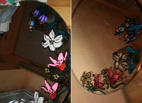 Самостоятельное декорирование зеркала Самостоятельное декорирование зеркала