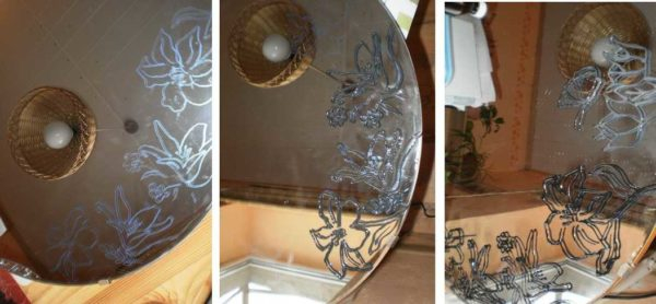 Самостоятельное декорирование зеркала Самостоятельное декорирование зеркала