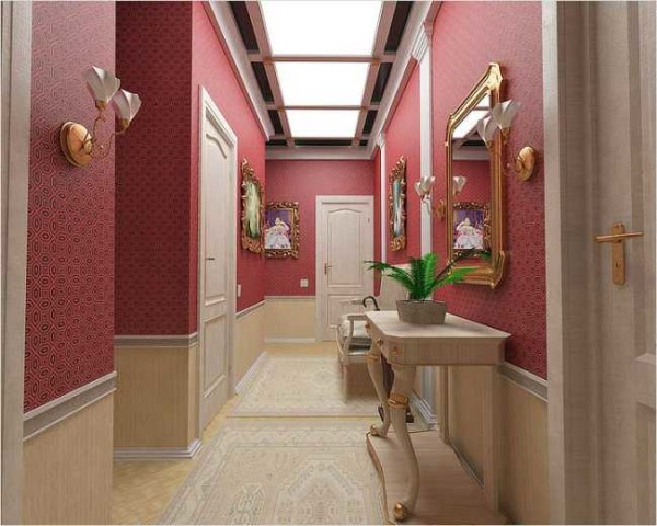 Обои в коридор: выбор типа, цвета, комбинирование Обои в коридор: выбор типа, цвета, комбинирование