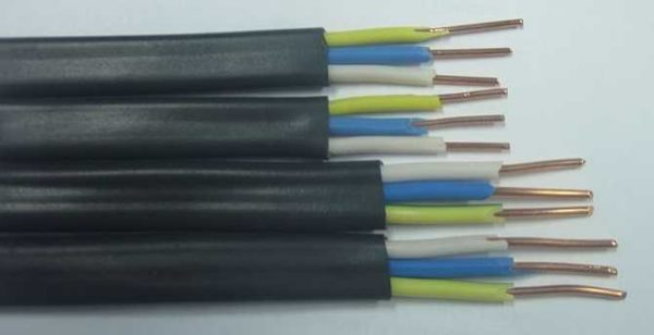 Технические характеристики силового кабеля ВВГ