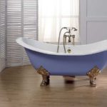 Габариты ванны: стальной, чугунной, акриловой