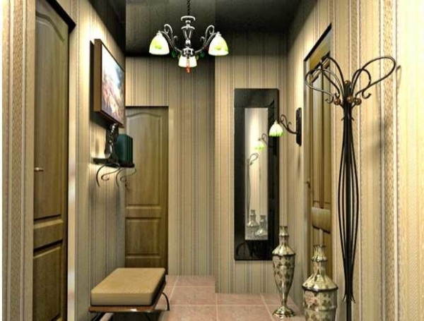 Обои в коридор: выбор типа, цвета, комбинирование Обои в коридор: выбор типа, цвета, комбинирование