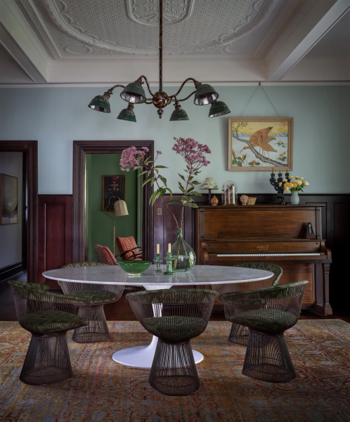 Нежные оттенки зелёного и серого в дизайне красивого дома в Портленде Нежные оттенки зелёного и серого в дизайне красивого дома в Портленде