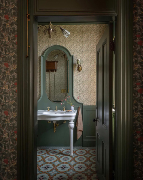 Нежные оттенки зелёного и серого в дизайне красивого дома в Портленде Нежные оттенки зелёного и серого в дизайне красивого дома в Портленде