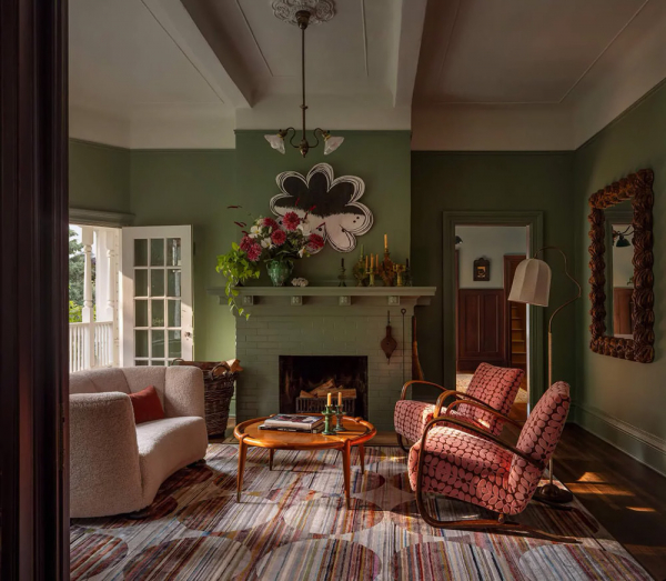 Нежные оттенки зелёного и серого в дизайне красивого дома в Портленде Нежные оттенки зелёного и серого в дизайне красивого дома в Портленде