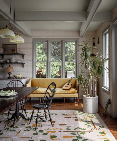 Нежные оттенки зелёного и серого в дизайне красивого дома в Портленде Нежные оттенки зелёного и серого в дизайне красивого дома в Портленде