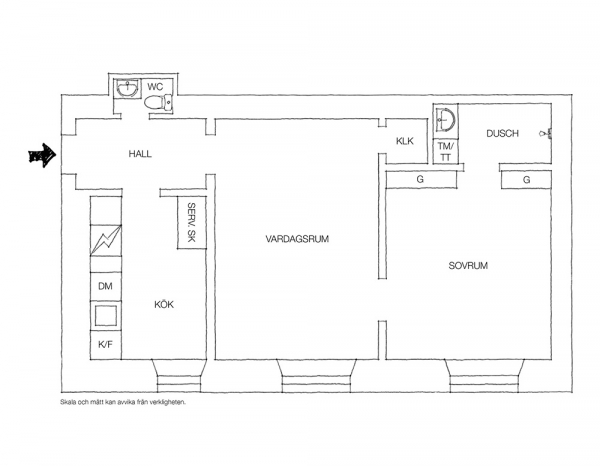 Очаровательная небольшая квартира в Стокгольме, обласканная солнцем (53 кв. м) Очаровательная небольшая квартира в Стокгольме, обласканная солнцем (53 кв. м)