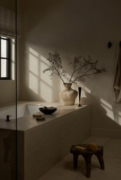 Приглушенные интерьеры горного дома в штате Юта Приглушенные интерьеры горного дома в штате Юта