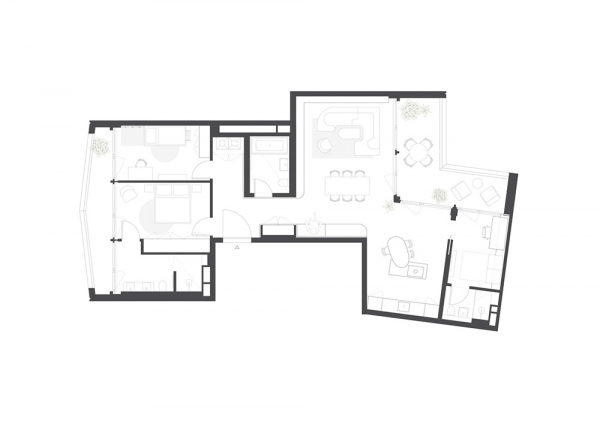 Современное искусство и дизайнерская мебель: квартира в Берлине
