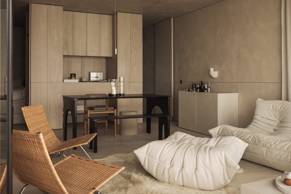 Стильный песочный минимализм в Бельгии Стильный песочный минимализм в Бельгии