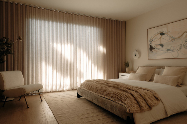 Теплый современный дизайн одноэтажной виллы на холме в Калифорнии Теплый современный дизайн одноэтажной виллы на холме в Калифорнии