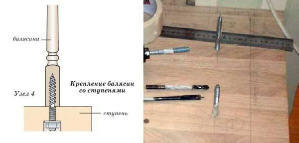 Как установить балясины и столбы на лестницу Как установить балясины и столбы на лестницу